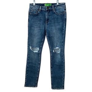 Free People Sandrine Rose The Virgin Label Distressed Jeans Size 27